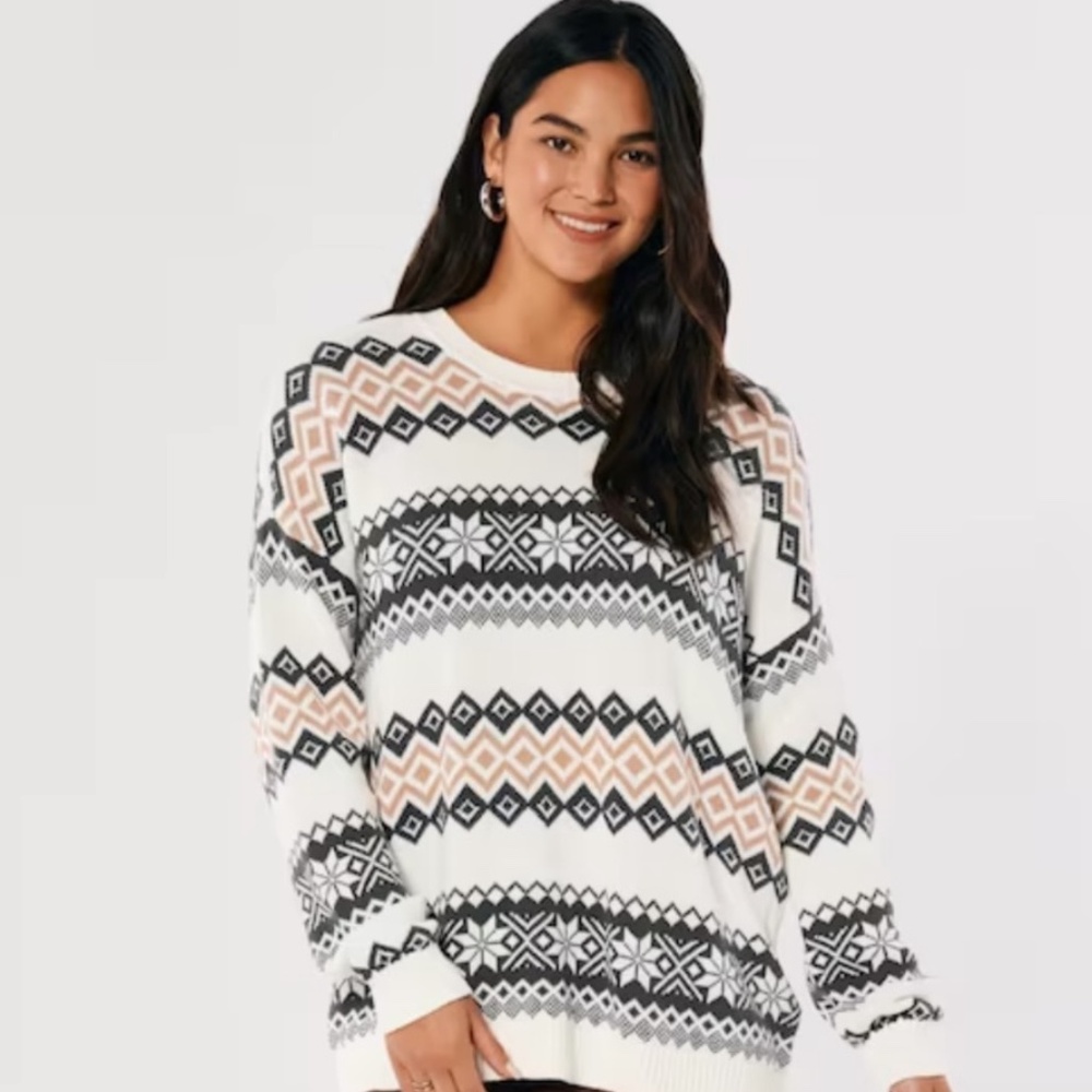 Hollister oversized isle sweater for sea star!